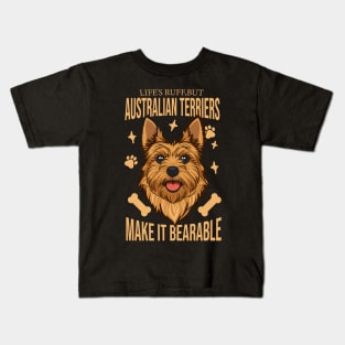 Australian Terrier Dog Lover Kids T-Shirt